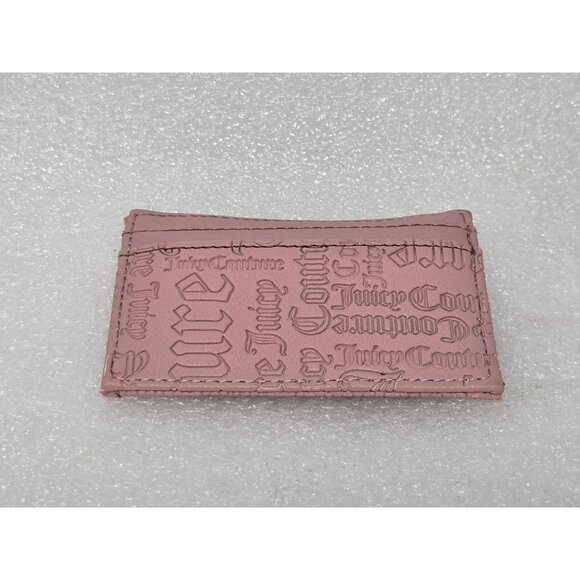 Juicy Couture Pink Card ID Holder Wallet Slim Design - Picture 2 of 4